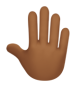 Raised Back Of Hand: Medium-Dark Skin Tone