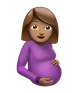 Pregnant Woman: Medium Skin Tone