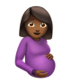 Pregnant Woman: Medium-Dark Skin Tone