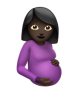 Pregnant Woman: Dark Skin Tone