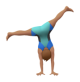 Man Cartwheeling: Medium Skin Tone