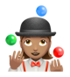 Woman Juggling: Medium Skin Tone