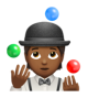 Person Juggling: Medium-Dark Skin Tone