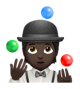 Person Juggling: Dark Skin Tone