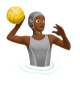 Person Playing Water Polo: Medium-Dark Skin Tone