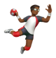 Man Playing Handball: Medium-Dark Skin Tone