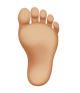 Foot: Medium-Light Skin Tone