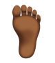 Foot: Medium-Dark Skin Tone