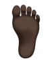 Foot: Dark Skin Tone