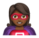 Woman Superhero: Medium-Dark Skin Tone