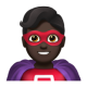 Man Superhero: Dark Skin Tone