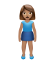Woman Standing: Medium Skin Tone