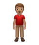 Man Standing: Medium Skin Tone