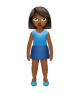 Woman Standing: Medium-Dark Skin Tone