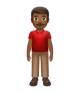 Man Standing: Medium-Dark Skin Tone