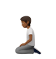 Person Kneeling: Medium-Dark Skin Tone