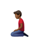 Man Kneeling: Medium-Dark Skin Tone