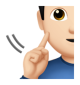 Deaf Man: Light Skin Tone