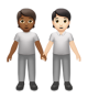 People Holding Hands: Medium-Dark Skin Tone, Light Skin Tone