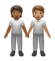 People Holding Hands: Medium-Dark Skin Tone, Medium Skin Tone