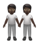 People Holding Hands: Dark Skin Tone