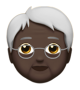 Older Person: Dark Skin Tone