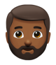 Man: Medium-Dark Skin Tone, Beard