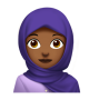 Woman With Headscarf: Medium-Dark Skin Tone