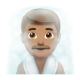 Man In Steamy Room: Medium Skin Tone