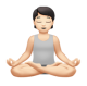 Person In Lotus Position: Light Skin Tone