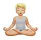 Person In Lotus Position: Medium-Light Skin Tone