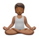 Person In Lotus Position: Medium-Dark Skin Tone