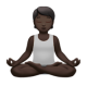 Person In Lotus Position: Dark Skin Tone