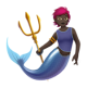 Merperson: Dark Skin Tone