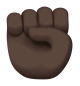 Raised Fist: Dark Skin Tone