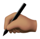 Writing Hand: Medium Skin Tone