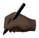 Writing Hand: Dark Skin Tone