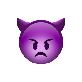 Angry Face With Horns Sticker